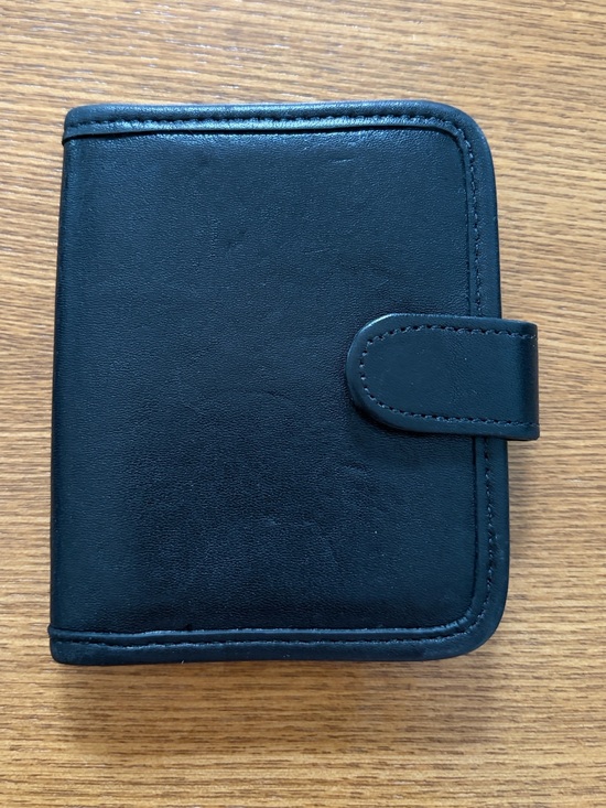 Coach Other - Rare Vintage Coach Black Leather Bifold Wallet Tab Closure Pocket Wallet